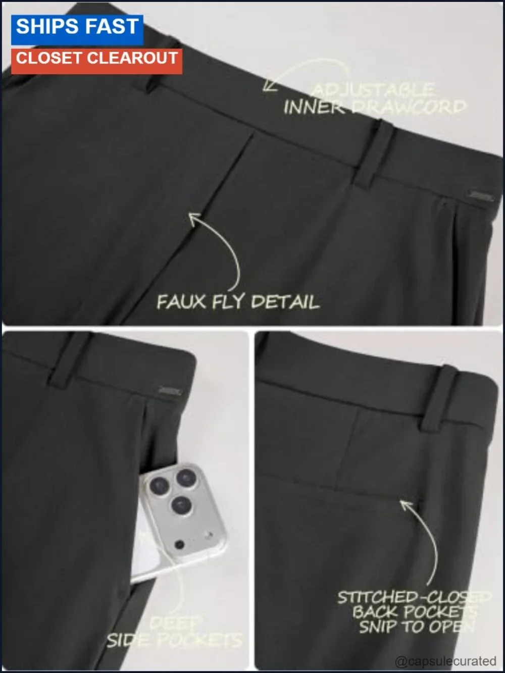 Women's High-Rise Straight-Leg Trouser Stretch Work Pants 29